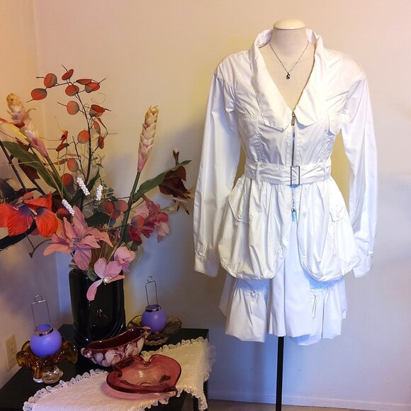 NWT MC PLANET Women's High Quality Casual White Jacket Lightweight Size 6 S - Picture 1 of 8